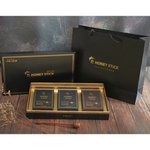 100% 국내 자연산 벌꿀 찐 허니스틱 3종 선물세트 + 쇼핑백 40년 전통 이희철 진꿀, 3종 선물세트+선택안함