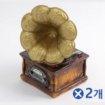 빈티지 레트로 축음기 저금통 골드x2개 친구생일선물