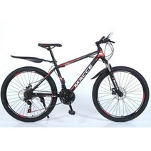 EMTB 전기자전거 MTB 산악 자전거 라이딩 사이클링 서스펜션 디스크 스피드 21 24 시티 레이싱 26 성 빠른 170680, 26Inch, CHINA_27, red