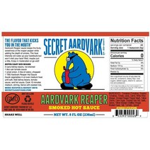 미국직구 시크릿 어스바크 리퍼 핫소스 - 훈제 핫소스 구운 토마토 & 캐롤라이나 리퍼 페퍼 비GMO 글루텐 프리 식물 기반 다용도 핫소스 & 마리네이드 - 스모키 리퍼 소스 8온스 (1팩), 수량, 상세참조