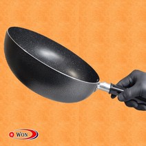 업소용 마블코팅 궁중팬 튀김팬 볶음팬 식당용 영업용 20 22 24 26 28 30 32 34, 30cm