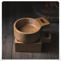 나무소스그릇 우드 원목 미니 종지, 둥근형 제품
