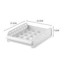 회전식 3 층 냉장고 계란 보관 상자 컨테이너 공간 절약 랙 30 칸 주방 정리, [05] C 20 Grids