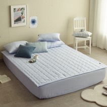 루시드슬립 팝도트 사계절 먼지없는 침대패드 SS/Q/K/LK/DK 7color, 아쿠아 블루