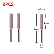 휴대용 체인 톱날 샤프너 연마기 전기 톱 샤프너 버 3mm 생크 4/4.8/5.5mm 그라인더 체인 드릴 조각 잔디, 02 4.8mm