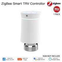 부속자재 건축 홈 개조 Moes ZigBee3.0 TRV 새로운 라디에이터 액추에이터 밸브 Tuya 스마트 프로그래머블 온도 조절기 히터 Alexa Voice Control, [03] option 1