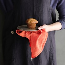 [바보사랑] 리노에리나 마농 리투아니아 린넨 키친크로스 오렌지[무드앙코르], 색상선택:샤프란옐로우, 상세 설명 참조