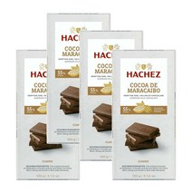하체즈 마라카이보 클래식 55% 코코아 프리미엄 홀 밀크 초콜릿 Hachez 100g 4개