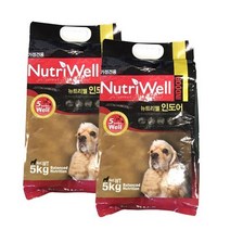 뉴트리웰 인도어 5kg x 2개 애견사료 강아지사료, 없음