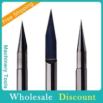pcb 금속 절단 가공46 mm PCB 조각 비트 V 모양 팁 엔드 밀 CNC 라우터 1 개 텅스텐 카바이드 3D 밀링 커, 01 H 4mm_16 VB-A30-T10