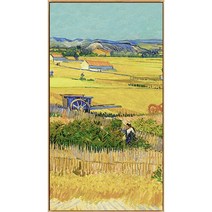 실십자수 고흐 라크로의 추수 도안패키지, 180x70실크, 11CT 3가닥자수