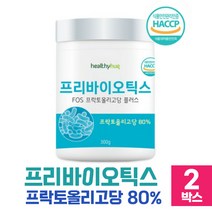 프리바이오틱스 가루 프락토올리고당 80% 유익균 먹이, 2개, 1통 300g