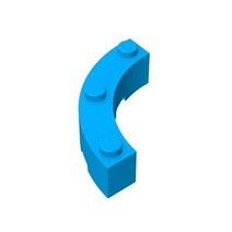 10pcs 호환 MOC 벽돌 부품 48092 72140 라운드 코너, M0446-12