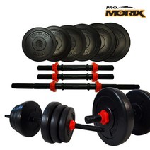 프로모릭스 블랙마초 덤벨 세트, 30kg, 1세트