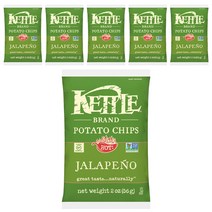 케틀브랜드 포테이토 칩 할라피뇨 글루텐 프리, 56g, 6개