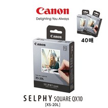 캐논 SELPHY SQUARE QX10 전용카트리지 XS-20L 휴대용, 2팩 40매