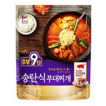 목우촌 주부9단 송탄식 부대찌개 450gx3팩 무료배송/실온 멸균 국산 돼지고기 국산 김치 4무첨가 간편식 즉석식품 혼밥 집밥 한끼, 1개, 450g