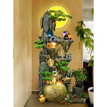 가습기 폭포 천연 소품 분수대 가정용 사무실 행운, 7177s(49x35x120)