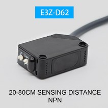 포토 센서 광화이버 스위치 Cloweit 10cm 80cm 2m 5m 감지 확산 반사 빔 광전 근접 E3Z D61 D81 D62 D82 T61 T81, [03] E3Z-D62 NPN