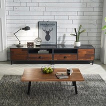 퍼니브라운 렉스 멀바우 거실장 서랍형, 좌측서랍형