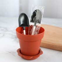 미니 화분컵 20개 세트 (약 높이(받침포함)7.8cm 높이 뚜껑포함(받침포함)10.4cm 지름7.5cm), A1(소량)-화분케잌컵 갈색용기 세트-20개