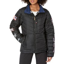 Volcom 여성용 Usst Tia 합성 단열 스노우보드 재킷 Black