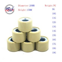 PCX 20x15 9G 10G 11G 12G 13G 14G 15G 16G 17G 18G 19G Variator Roller CH-125 150 혼다 PCX SPI K36 클, 11 19G
