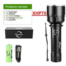 써치 엘프 해루질 수중 랜턴 밝은 XHP170 다이빙 손전등 LED 충전식 700M 조명 IP8 방수 전문 수영, HQ407D