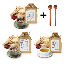 건강한첩 십전대보차 쌍화차 청명차 한방차 재료 건강차 전통차, 쌍화차 + 티스푼 2P