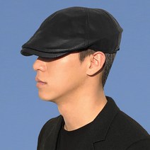 62cm 빅사이즈 가죽 헌팅캡 4컬러 어르신 중년 남자 할아버지 허영만 노인 베레모 모자