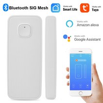 스마트 홈 키트 도어센서Tuya-스마트 블루투스 메쉬 시그 도어 윈도우 접촉 센서 감지기 보안 무선 도난, 01 Bluetooth SIG Mesh