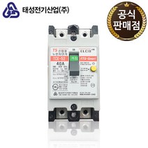 국산 태성 산업용 누전 차단기 40A 2P 5KA ELCB