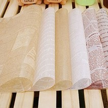 팩스타 왁스페이퍼 250x350mm 노루지 기름받이 빵종이 250매 8W7F42E1, 1개, 화이트스크립(브라운)