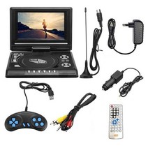 DVD플레이어 cd 비디오플레이어 새로운 7.8 인치 휴대용 hd tv 홈 자동차 dvd v mp3 dvd usb 카드 rca tv portatil 케이블 게임 16:9 회전, 나는 플러그