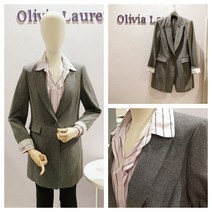 올리비아로렌 깔끔한 원버튼 테일러드 카라 자켓 nc청주점 vocfuxs2231