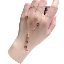 ANKRIC 여자목걸이 디자인 로즈 골드 도금 컷 표면 자동차 꽃 펜던트 작은 허리 술 스웨터 체인 여성 조커 패션 목걸이