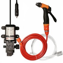 고압세척기 무선 휴대용 12v 자동차 세탁기 펌프 자동차 세차 건 70w 전기 자동차, 빨간색