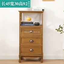 오동나무 서랍장 빈티지 엔틱 원목 옷 침실 캐비닛 수납 정리대 1단 2단 3단, 전통빛 3단