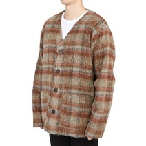 [아워레가시] 아멘트 체크 M4226CC AMENT CHECK MOHAIR 남자 울 가디건 박시핏