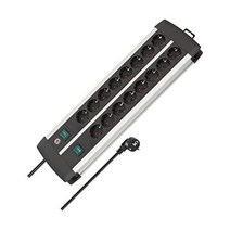Brennenstuhl 브레넬스툴 프리미엄 알루미늄 라인 멀티탭 16구 소켓 스트립, 2x 8-fach
