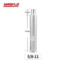 광택기 무선 자동차 듀얼 폴리셔 왁싱기 Marflo 알루미늄 로터리 연장 샤프트 세트 커넥터 어댑터 앵글 그라인더 바 커넥팅 로드 5811, 3.5811120mm