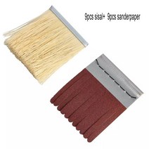 목재 프라이머 샌딩용 150mm x 샤프트 장착 사이잘 및 에머리 천 연마 브러시 휠 80-400Grit 1 개, 02 18pcs mix_04 240