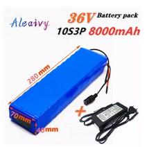 전기자전거 배터리 36V 산업용 배터리 36V 8Ah 전기 자전거 배터리 팩 10S 3P 36V 7800mAh 18650 배터리 5