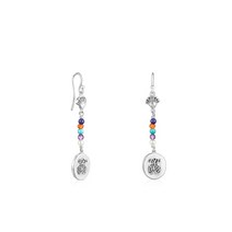 TOUS 롱 실버 오션 컬러 카메오 이어링 위드 젬스톤 앤 펄 / Long silver Oceaan Color cameo Earrings / 귀걸이 / 111283710