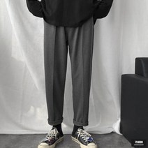 가바바 남성 바지 앞주름 잡힘 심플 데일리 슬렉스 G42531