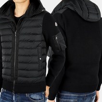 디몬트 22 F/W 몽클레어 남성 로고 패치 믹스 패딩 자켓(블랙) 9B50800 A9340 999
