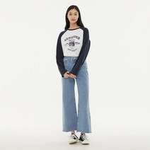 [정품] 랩(LAP) 와이트 밑단 데끼 데님 팬츠 AP1DP242