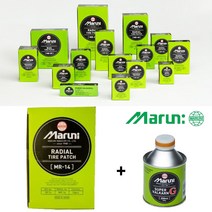 타이어패치 노쥬브접착제 풀 펑크수리 빵구키트 MR 일제 MARUNI 래디얼패치 GNR-14 82X130mm 10pcs 타이어용 노쥬브패치+발칸G 200CC