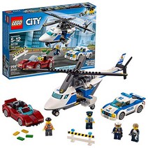 레고 (LEGO) 시티 폴리스 헬리콥터와 폴리스카 60138 블록 장난감 소년 자동차