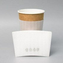 테이크아웃 단열 PE 스노우 무지 홀더 500개, 사이즈:12 WIDE, 단품
